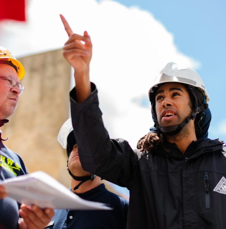Trainer leading a technical team session